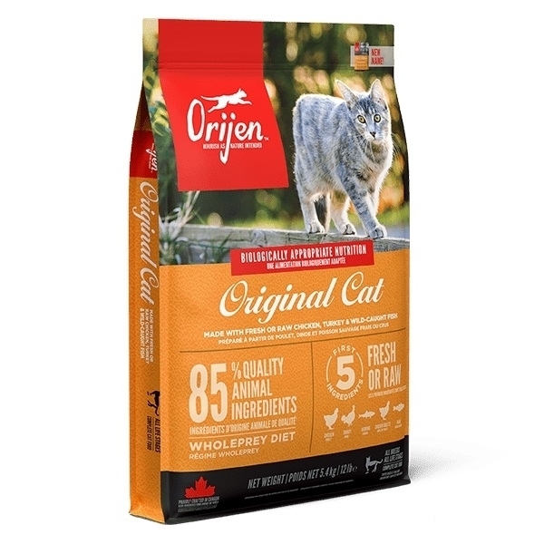 Orijen Original Cat Tavuklu Hindili ve Balıklı Tahılsız Kedi Maması 5,4kg
