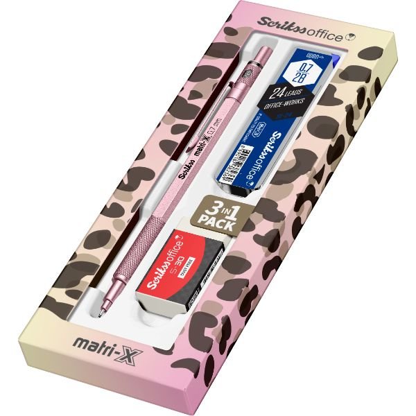 MATRI-X VERSATİL 0.7 MM METALİK AÇIK PEMBE 3'LÜ SET