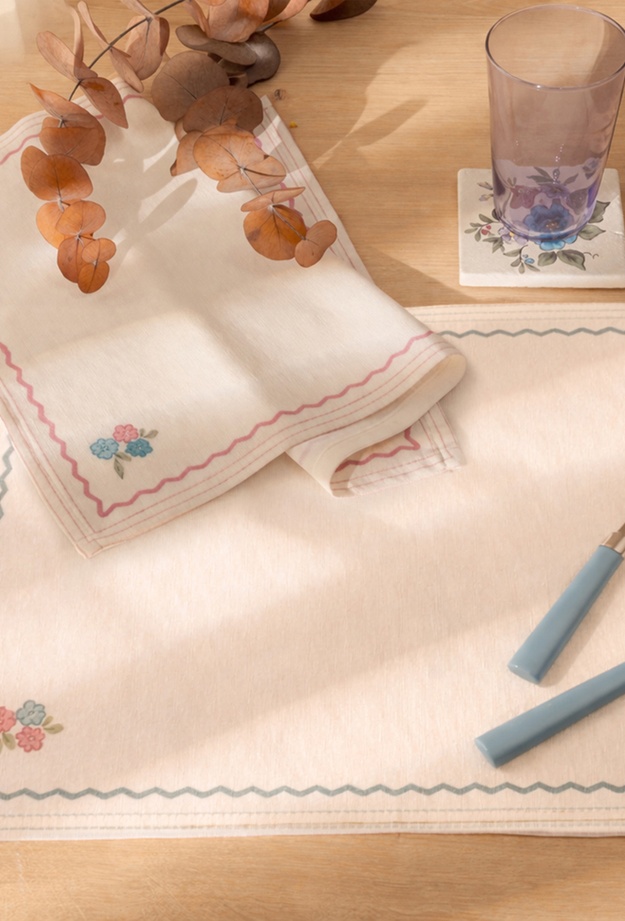 Evidea Soft Pane 2'li Amerikan Servis - Ekru - 35x50 cm
