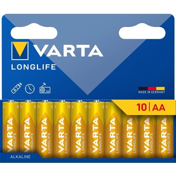Varta Longlife 10 lu Kalem Pil AA